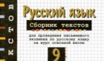 Тексты изложений огэ по русскому языку